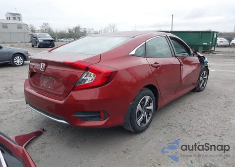 2019 Honda Civic Lx из США, поврежденный, VIN 19XFC2F65KE050041